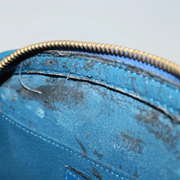 LOUIS VUITTON Epi Dauphine GM Pouch Blue M48435 LV Auth 69549 - Picture 10 of 16
